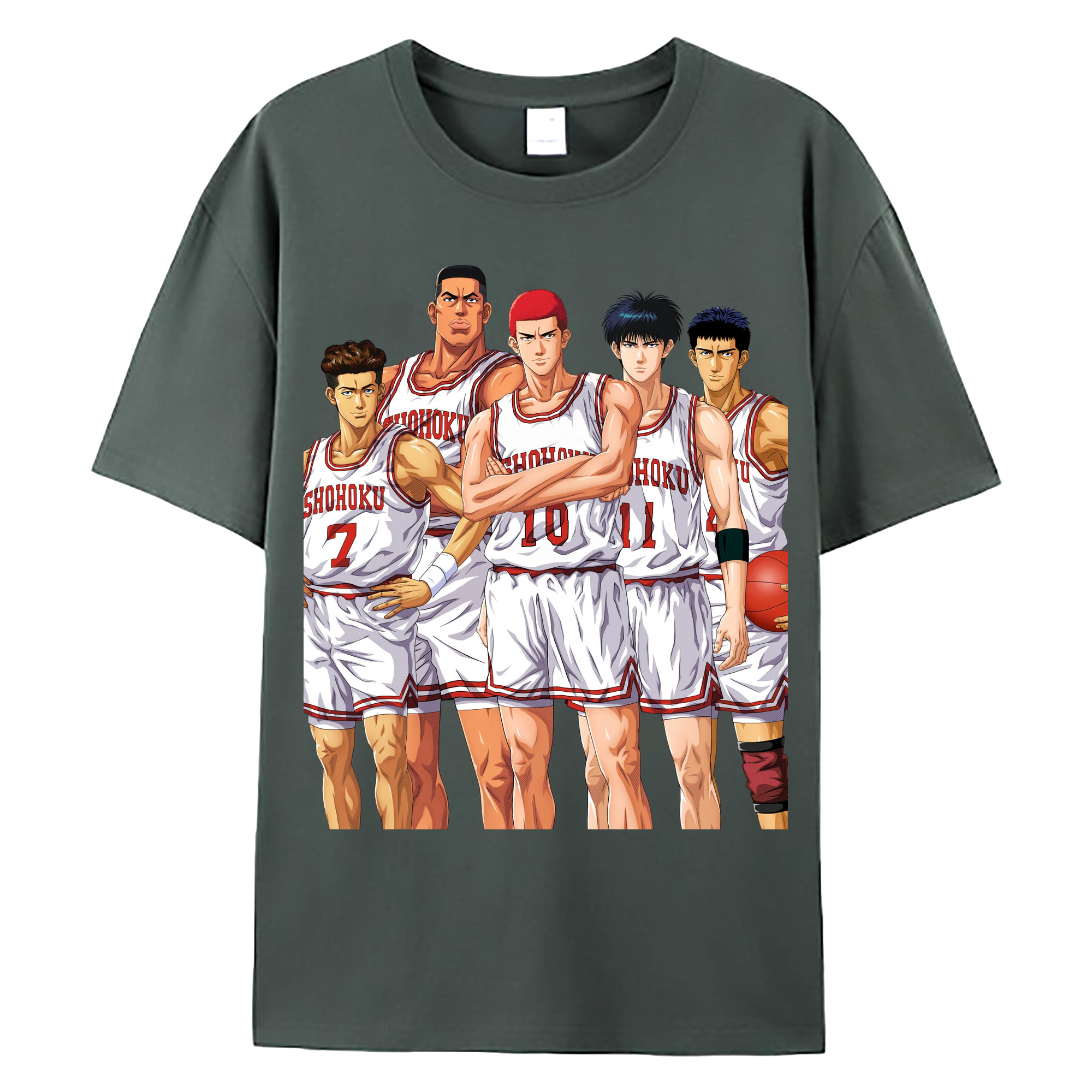 （画像用） SLAM DUNK／スラムダンク 綿100％ メンズ半袖Tシャツ｜肌触りやわらか＆通気性